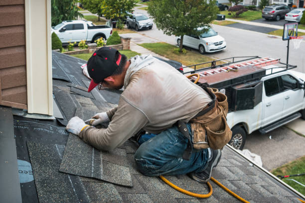 Professional Roof Replacement technician working in Robards, KY